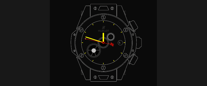 Watch with planetary gears