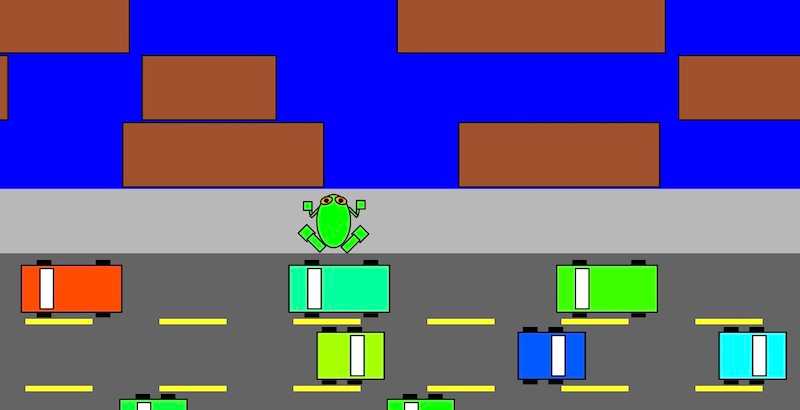 Frogger in p5js