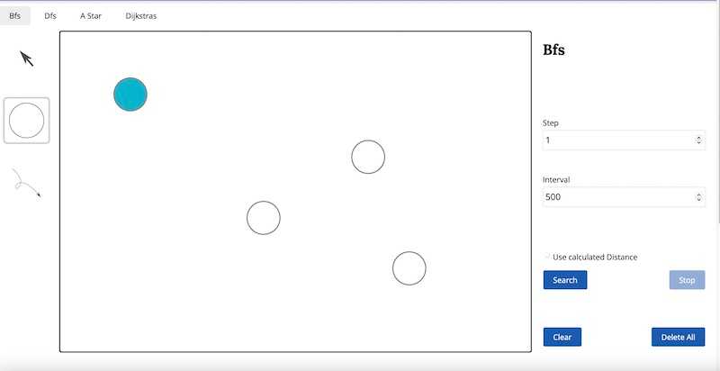 BFS Visualization using React and SVG