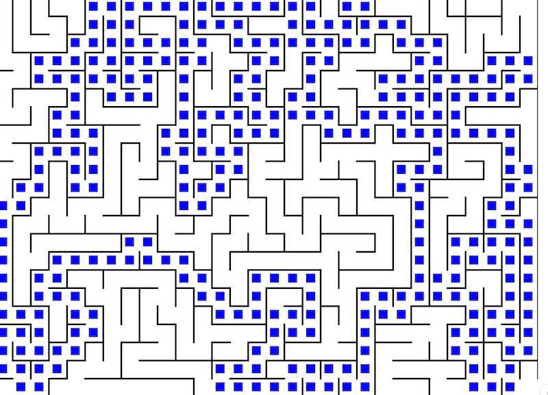 Astar algorithm used to solve the maze