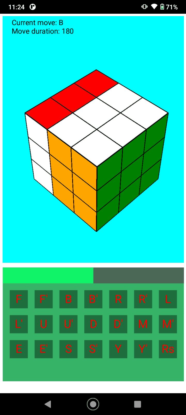 Rubik's cube solver